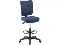 Officeworks Pago Flash High Back Drafting Chair Dark Navy offer