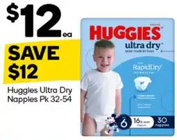 Woolworths Huggies Ultra Dry Nappies offer