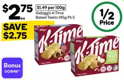 Woolworths Kellogg's K-Time Baked Twists offer
