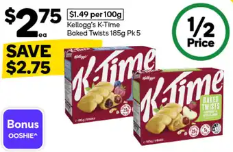 Woolworths Kellogg's K-Time Baked Twists offer