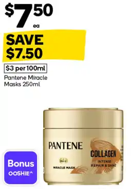 Woolworths Pantene Miracle Masks offer