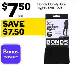 Woolworths Bonds Comfy Tops Tights 120D offer