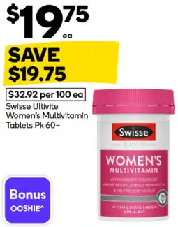 Woolworths Swisse Women's Multivitamin offer