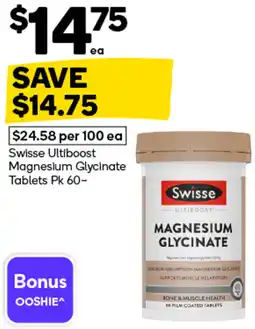 Woolworths Swisse Ultiboost Magnesium Glycinate offer