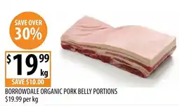 Supabarn Borrowdale Organic Pork Belly Portions offer