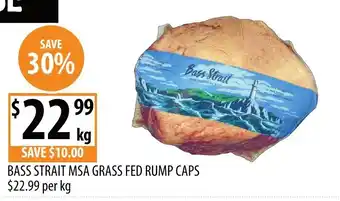 Supabarn Bass Strait MSA Grass Fed Rump Caps offer