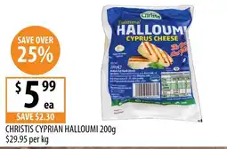 Supabarn Christis Cyprian Halloumi offer