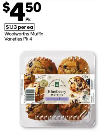 Woolworths Woolworths Muffin Varieties offer