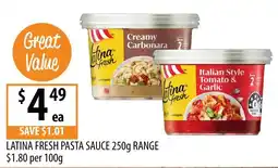Supabarn Latina Fresh Pasta Sauce offer