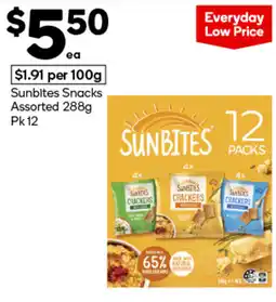 Woolworths Sunbites Snacks Assorted offer