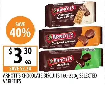 Supabarn Arnott's Chocolate Biscuits offer