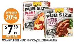 Supabarn McCain Pub Size Meals offer