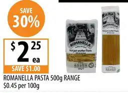 Supabarn Romanella Pasta 500g Range offer