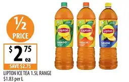 Supabarn Lipton Ice Tea 1.5L Range offer