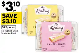Woolworths Mr Kipling Slice Varieties Pk 6 offer