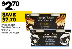Woolworths Wicked Sister Twin Pack Desserts offer