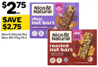 Woolworths Nice & Natural Nut Bars offer