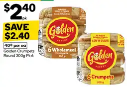 Woolworths Golden Crumpets offer
