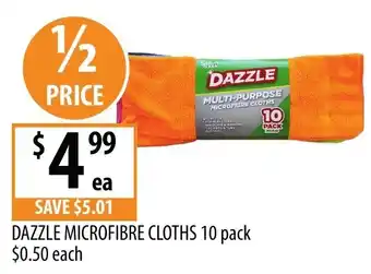 Supabarn Dazzle Microfibre Cloths offer