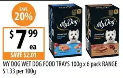 Supabarn My Dog Wet Dog Food Trays offer