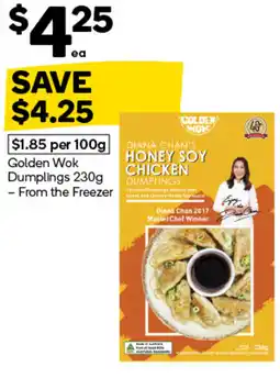 Woolworths Golden Wok Dumplings offer