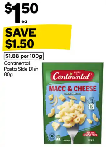 Woolworths Continental Pasta Side Dish offer