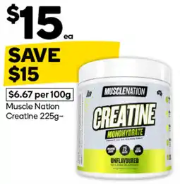 Woolworths Muscle Nation Creatine offer