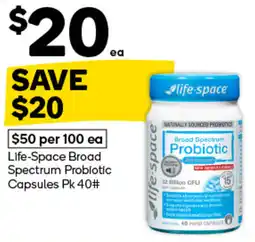 Woolworths Life-Space Broad Spectrum Probiotic Capsules offer