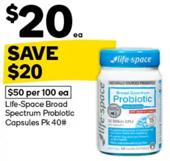 Woolworths Life-Space Broad Spectrum Probiotic Capsules offer