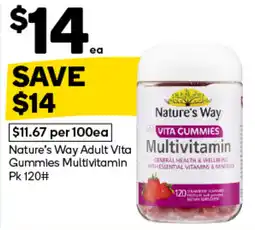 Woolworths Nature's Way Adult Vita Gummies Multivitamin offer