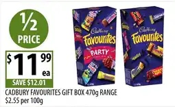 Supabarn Cadbury Favourites Gift Box offer