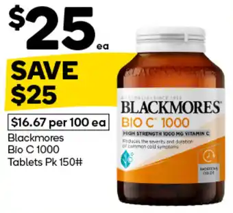 Woolworths Blackmores Bio C 1000 offer