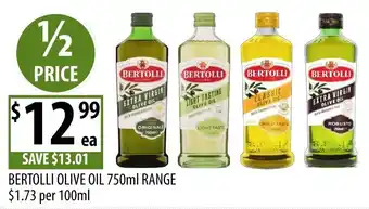 Supabarn Bertolli Olive Oil 750ml Range offer