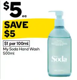 Woolworths My Soda Hand Wash offer