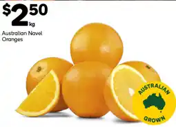 Woolworths Australian Navel Oranges offer