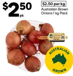 Woolworths Australian Brown Onions offer