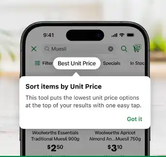 Woolworths Woolworths Essentials Traditional Muesli offer