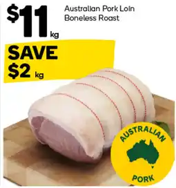 Woolworths Australian Pork Loin Boneless Roast offer