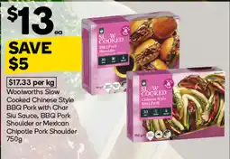 Woolworths Woolworths Slow Cooked Chinese Style BBQ Pork offer