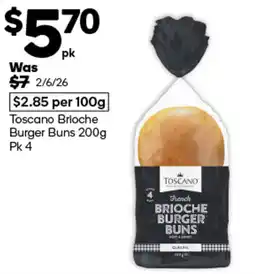 Woolworths Toscano French Brioche Burger Buns offer