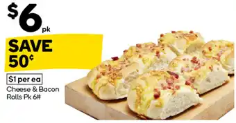 Woolworths Cheese & Bacon Rolls offer