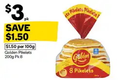 Woolworths Golden Pikelets offer