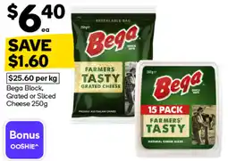 Woolworths Bega Farmers' Tasty Grated Cheese offer