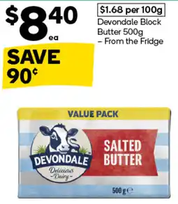 Woolworths Devondale Salted Butter offer