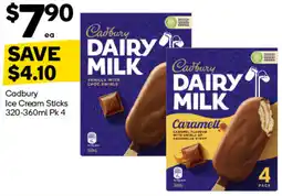 Woolworths Cadbury Ice Cream Sticks offer