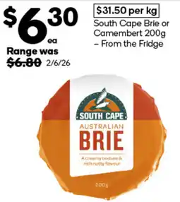 Woolworths South Cape Australian Brie offer