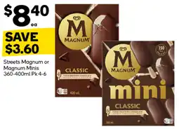 Woolworths Magnum Mini Classic offer