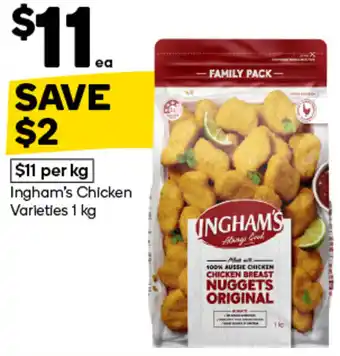Woolworths Ingham's Chicken Varieties offer