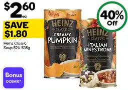 Woolworths Heinz Classic Soup offer