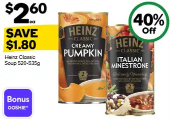 Woolworths Heinz Classic Soup offer